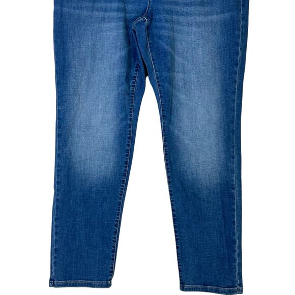 J. Jill Authentic Fit Slim Ankle Jeans Womens 12R Medium Wash Mid Rise Stretch - Picture 3 of 7